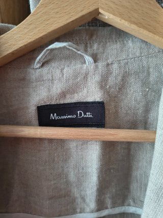 Blazer Massimo Dutti Beige/Marrón