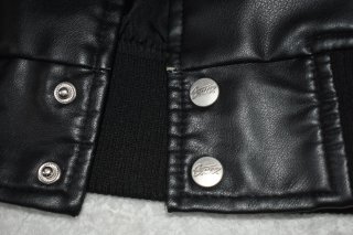 Chaqueta Bomber Piel Sintética Pull&Bear Negra