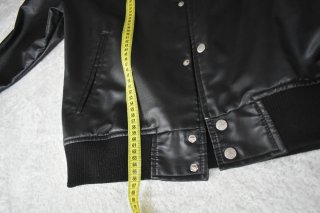 Chaqueta Bomber Piel Sintética Pull&Bear Negra