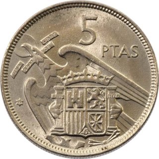 Lote 1445 Monedas 5 Pesetas Franco