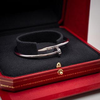 Pulsera Cartier Juste un Clou Talla 17 Oro Blanco