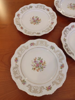 Set 6 Piatti Piani Vintage Bavaria