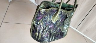 Tosca Blu vera pelle serpente vintage