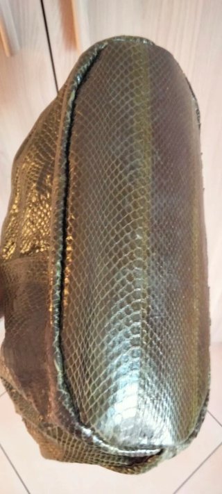 Tosca Blu vera pelle serpente vintage