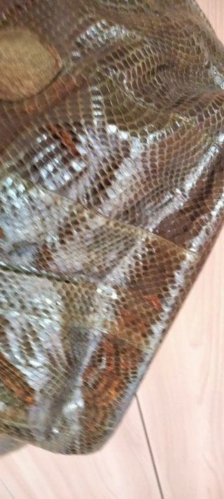 Tosca Blu vera pelle serpente vintage