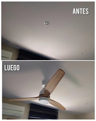 ELECTRICISTA INSTALADOR DE VENTILADORES DE TECHO