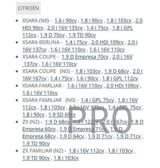 Amortiguador t citroen peugeot