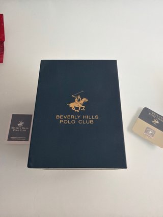 Reloj Beverly Hills Polo Club Plata y Blanco