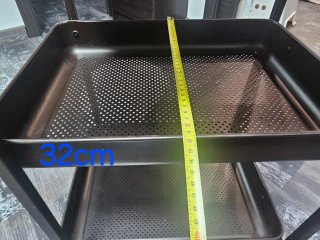 Mesa auxiliar cocina/jardín metal y madera