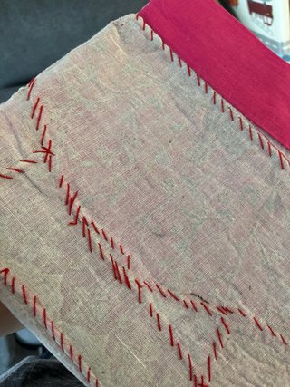 Manta decorativa rosa patchwork Granada