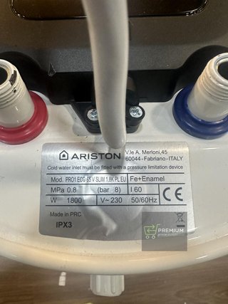 Ariston Pro1 Eco Slim - Termo Eléctrico 65 Litros