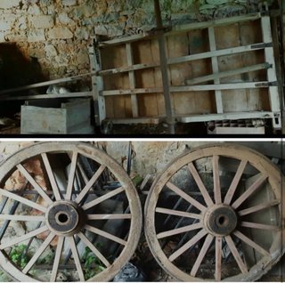 Carro antiguo de vacas - Pieza única