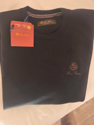 Loro Piana Camiseta Negra Talla M