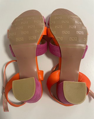 Sandalias Naranja y Rosa