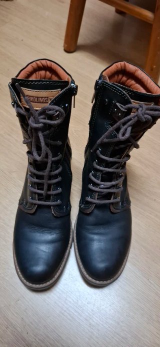 Botines Pikolinos Mujer Negro Marrón