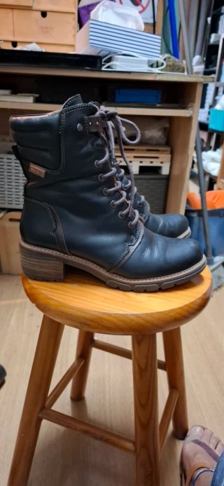 Botines Pikolinos Mujer Negro Marrón