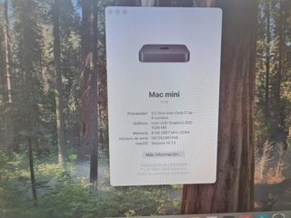 Mac Mini 2018 Apple i7 3.2GHz 256GB SSD Ordenador