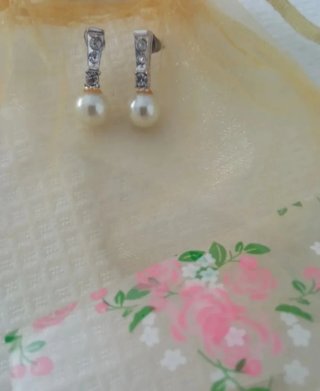 Pendientes Plata Perla y Circonitas