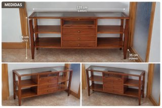 Recibidor madera cerezo