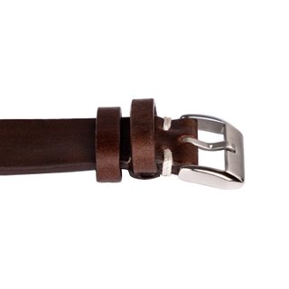 Correa de reloj de piel marrón chocolate 22 y 20 m