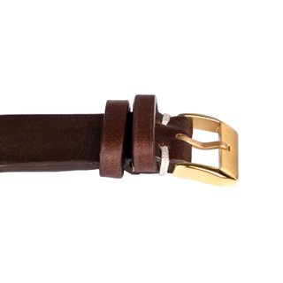 Correa de reloj de piel marrón chocolate 22 y 20 m