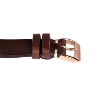 Correa de reloj de piel marrón chocolate 22 y 20 m