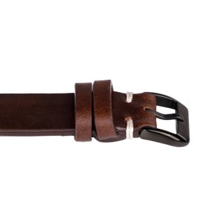 Correa de reloj de piel marrón chocolate 22 y 20 m