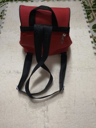 Bolso Mochila Rojo Lacoste