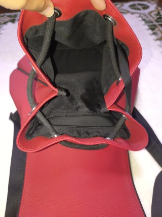 Bolso Mochila Rojo Lacoste