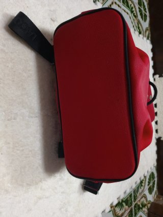 Bolso Mochila Rojo Lacoste
