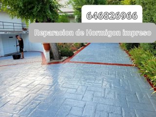 Arreglo y restauracion de Hormigon impreso