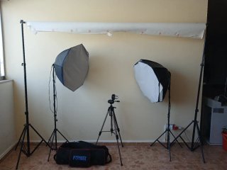 Kit Fotografía FOTIMA: 2 Softbox, Trípode