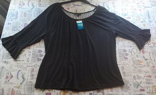Blusa MS Mode lunares talla M