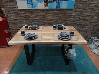 Mesa de Comedor o Cocina Acacia 160x85 cm