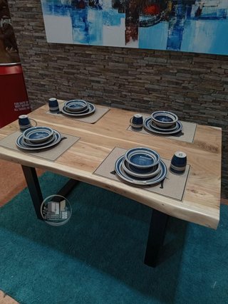 Mesa de Comedor o Cocina Acacia 160x85 cm