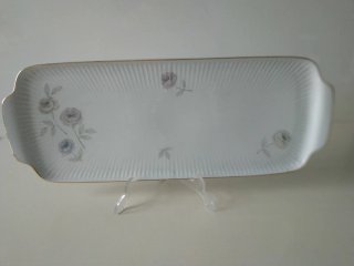 Fuente Rosenthal Porcelana Rectangular Flores Dora