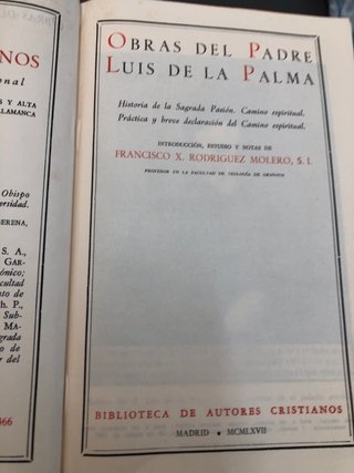 OBRAS DEL PADRE LA PALMA