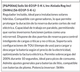 Kit Solar Autoconsumo 5000W Inversor