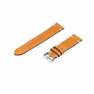 Correa de reloj de piel ocre 22 y 20 mm
