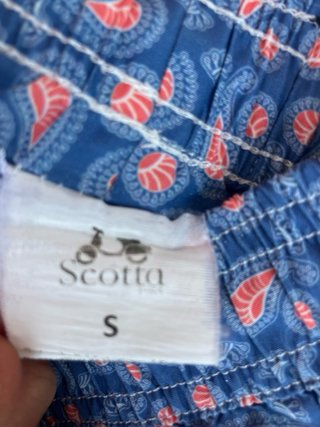 Bañador/Traje de baño Scotta azul y naranja