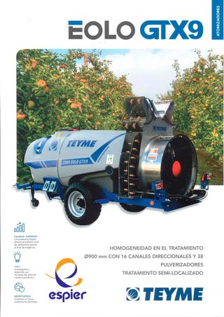 Atomizador Teyme 2000 EOLO GTX9