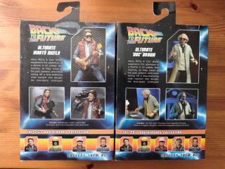 Figuras NECA Doc Brown y Marty Regreso al Futuro