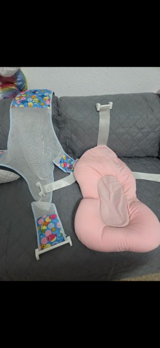 Cojín Bañera Bebé con Red y Almohada