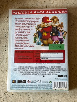 DVD Alvin y las Ardillas 2 Película