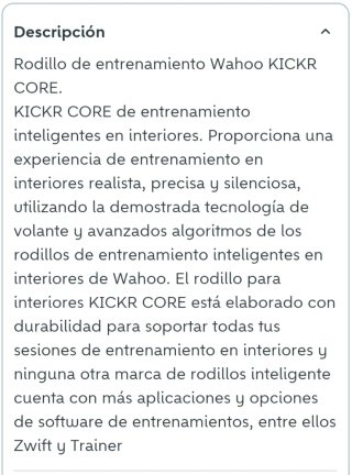 Wahoo Kickr Trainer Bicicleta Resistencia