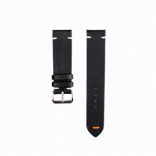Correa de reloj de piel negro 22 mm