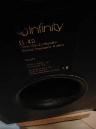 Altavoces Infinity EL 40 Negro