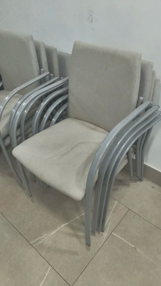 Juego de 5 sillas apilables