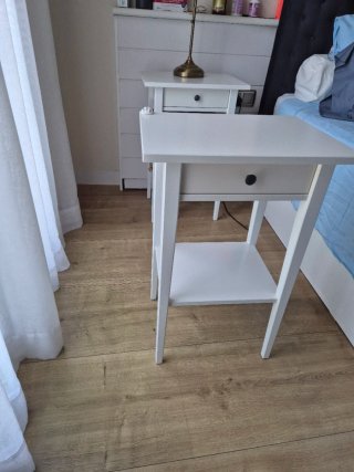Mesita de noche IKEA Hemnes blanca