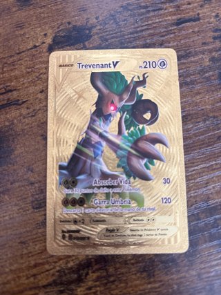 Carta Pokémon Trevenant V Dorado
